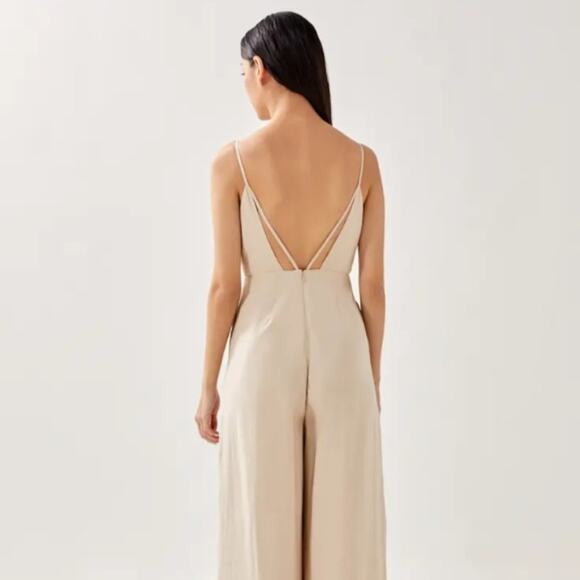 Love Bonito Beige Adriena Padded Strappy Back Jumpsuit - Picture 5 of 16